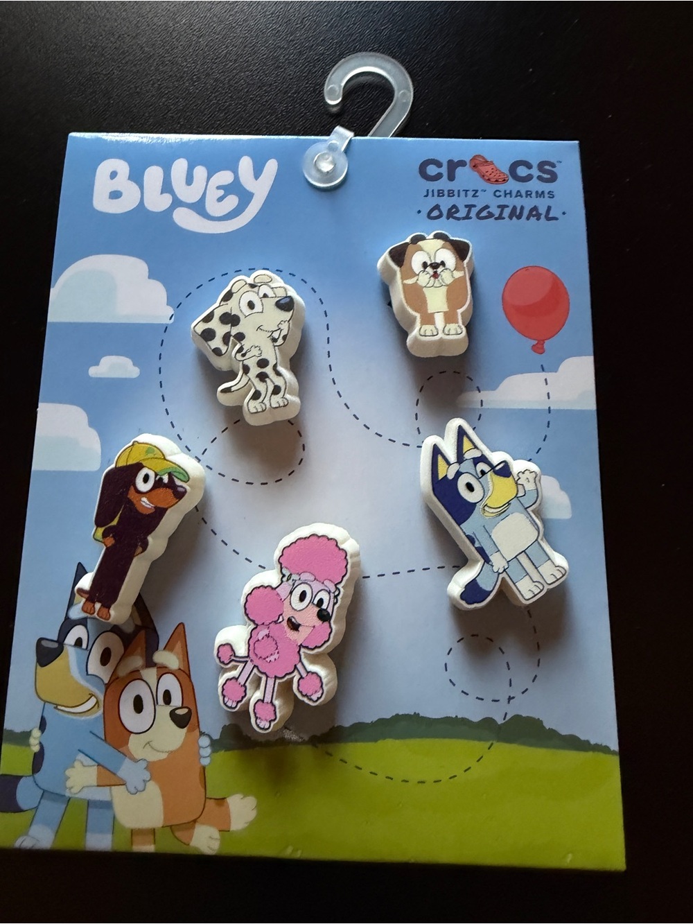 New CROCS Jibbitz Shoe Charms Bluey 5pk Coco Chloe Snickers Characters